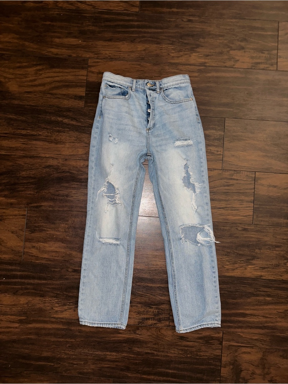 BDG Light Wash Distressed Boyfriend Jeans